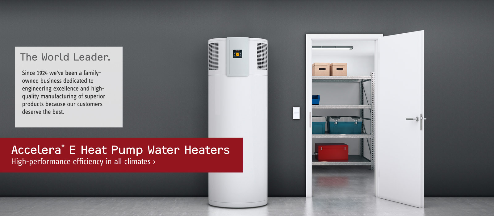 View Accelera E Heat Pump Water Heaters ›