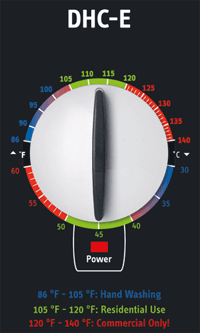 DHC-E temperature dial
